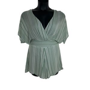 Favlux Women's Striped Fully Lined Flowy Romper Size Large